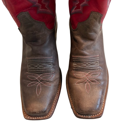 Justin Bent Rail BRL314 Square Toe Western Boots, Sz 6.5 C (also fits Sz 7B) - Picture 5 of 16